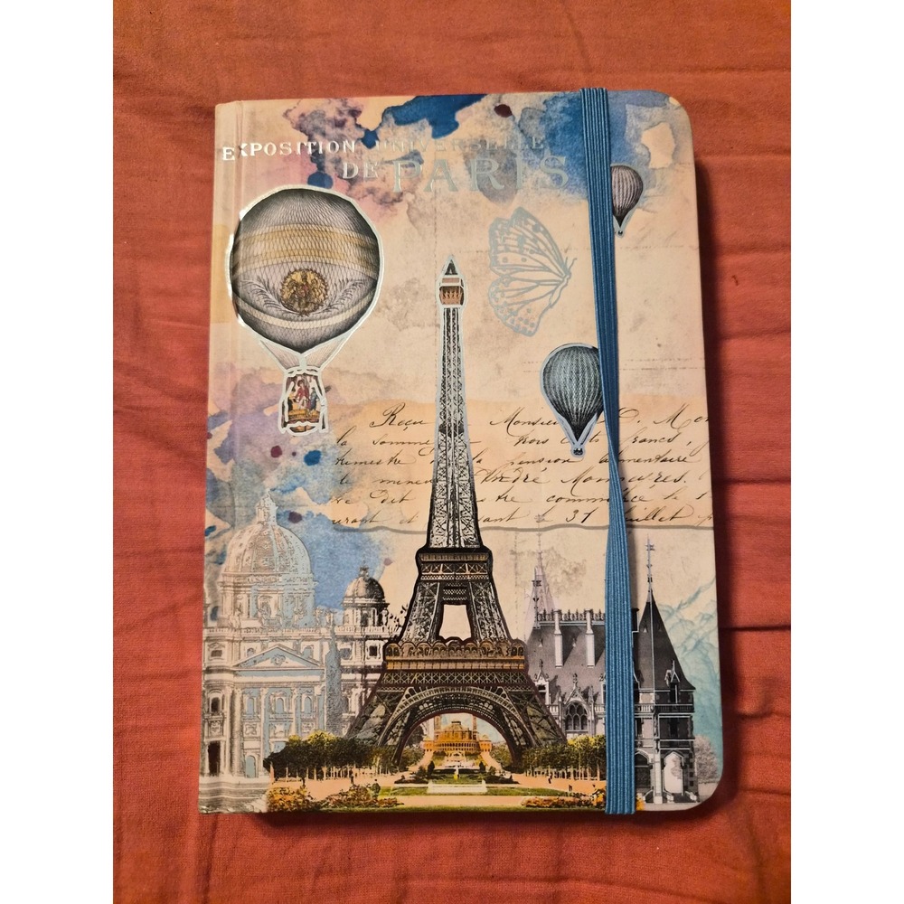 Exposition Universelle de Paris Vintage Hardcover Lined Journal Eiffel Tower